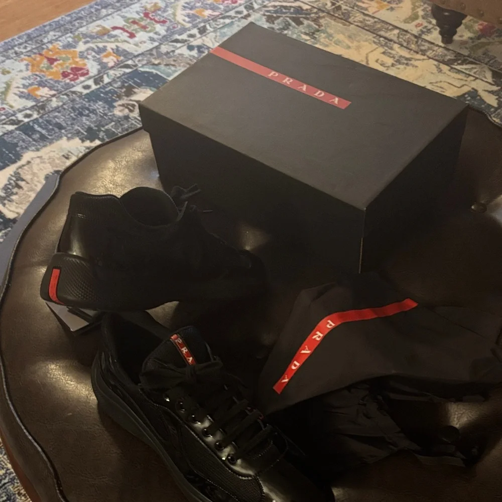 Prada Black and Red Sneakers Gently Used. Accepting All Offers! - Picture 12 of 15